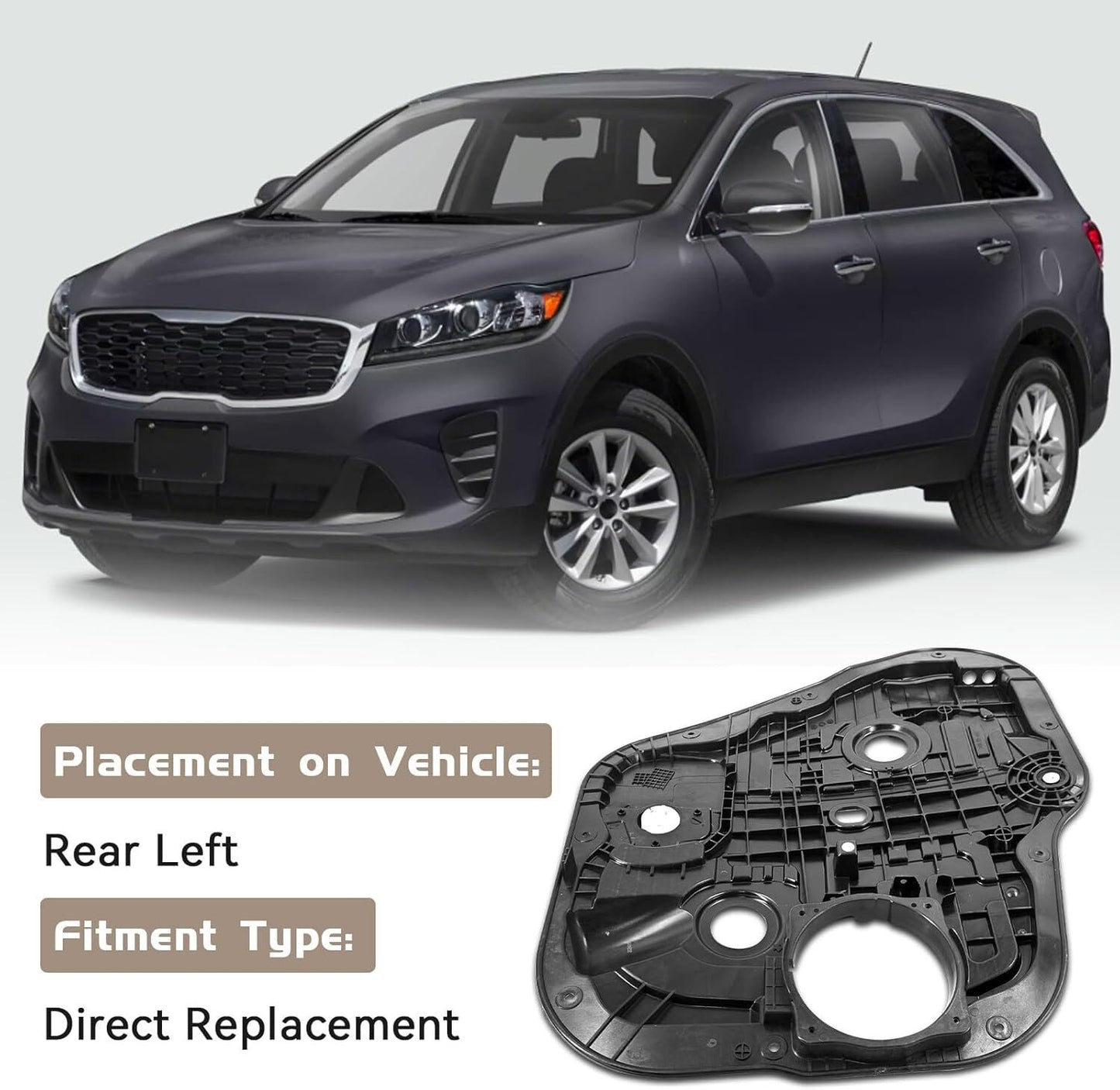 83471C5000 Power Window Regulator Rear Left for Kia Sorento 2016-2020