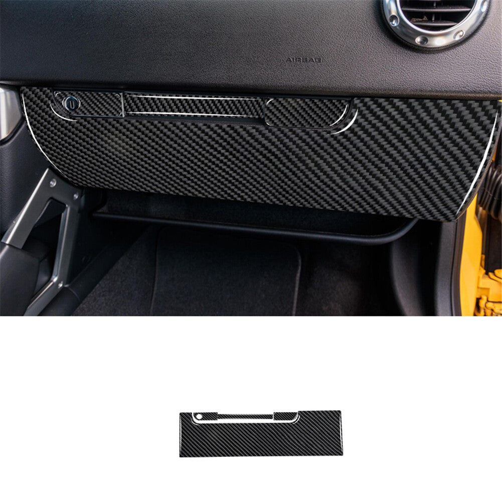 4pcs Carbon Fiber Passenger Glove Box Panel Cover Trim for Audi TT 8N 2001-2006