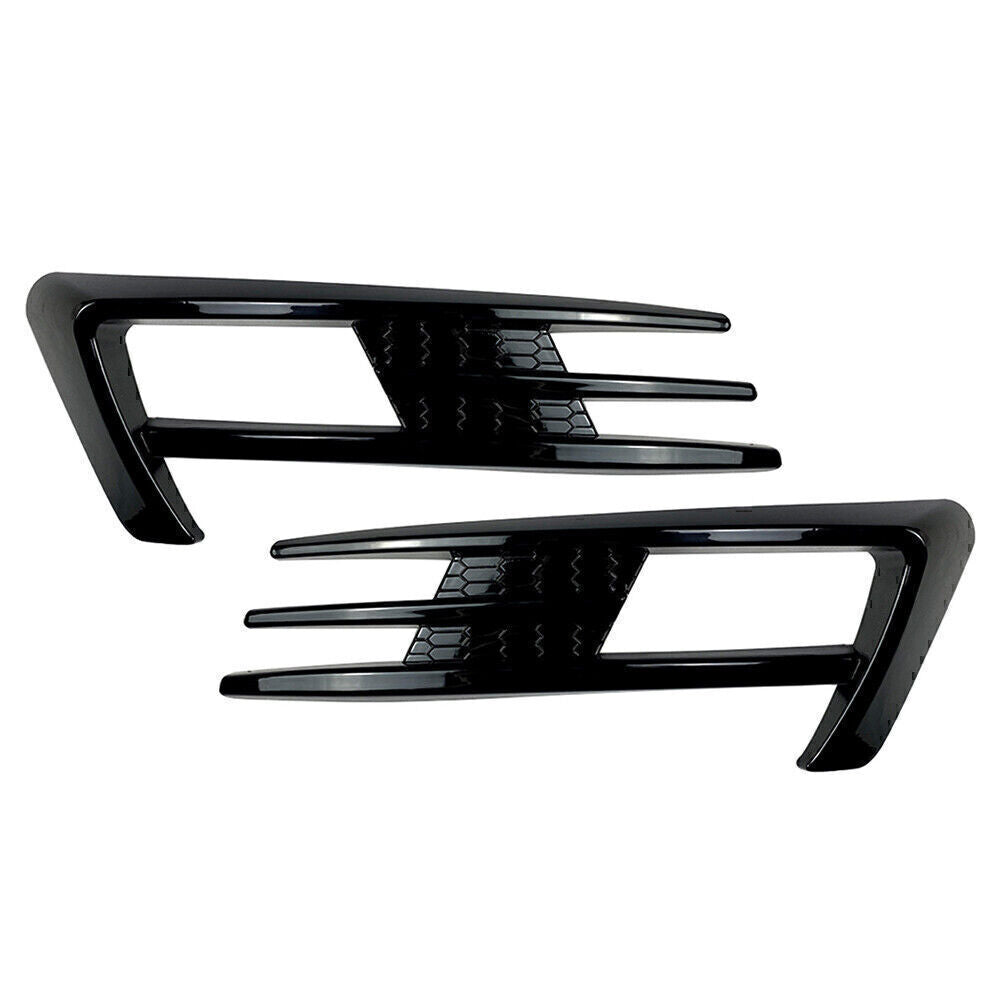 Glossy Black Fog Light Lamp Cover Bumper Grille Trim for VW for Golf 7 MK7 2013-2016
