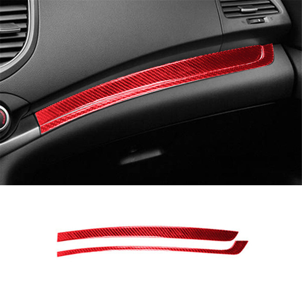 Red Carbon Fiber Passenger Side Dashboard Cover Trim for Honda CRV CR-V 2012-14