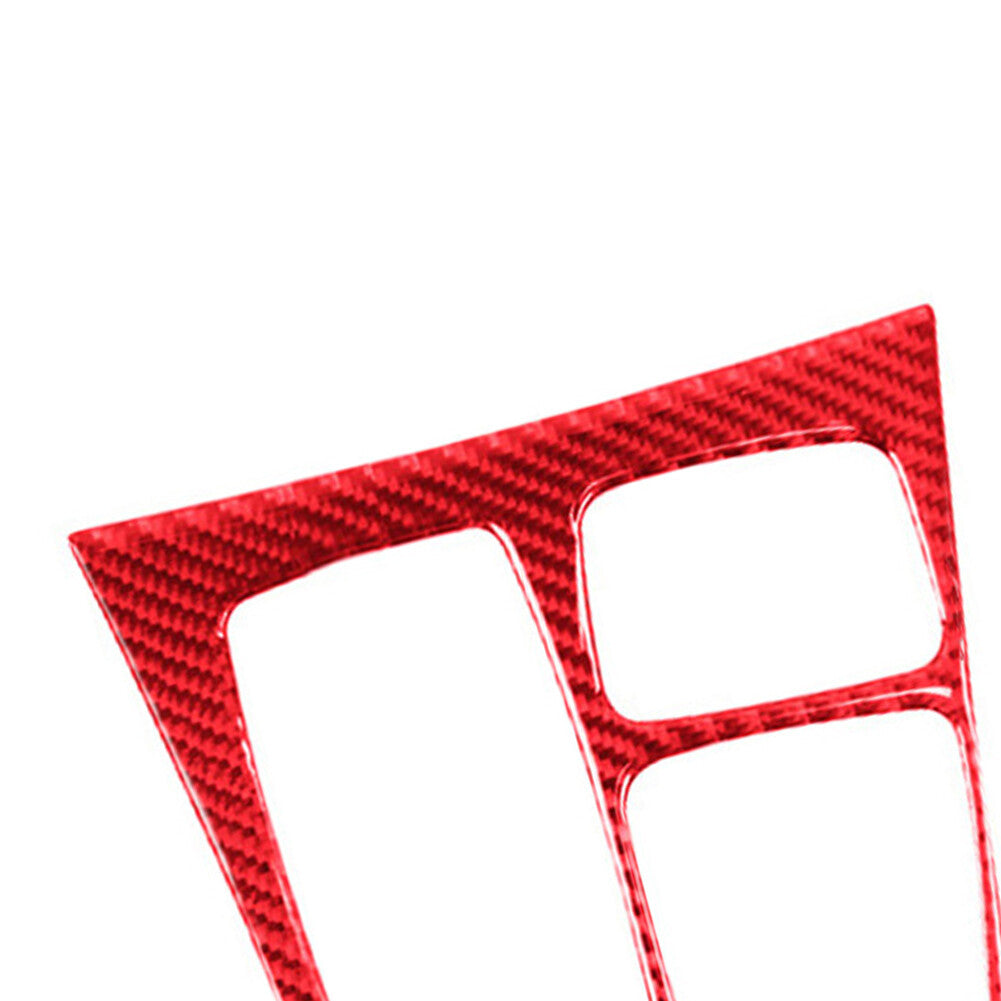 Red carbon fiber gearshift frame for BMW X5 E70 X6 E71 2008-10 type A