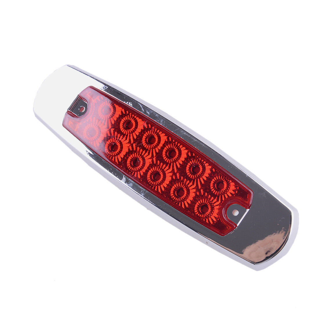 2PCS 12 LED Sealed Side Marker Clearance Light Fish Shape Truck Trailer 12V