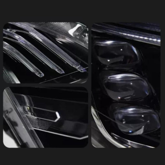 LED headlight assembly for Mercedes-Benz W221 2006-2009 S-Class, upgraded turn signal lights.