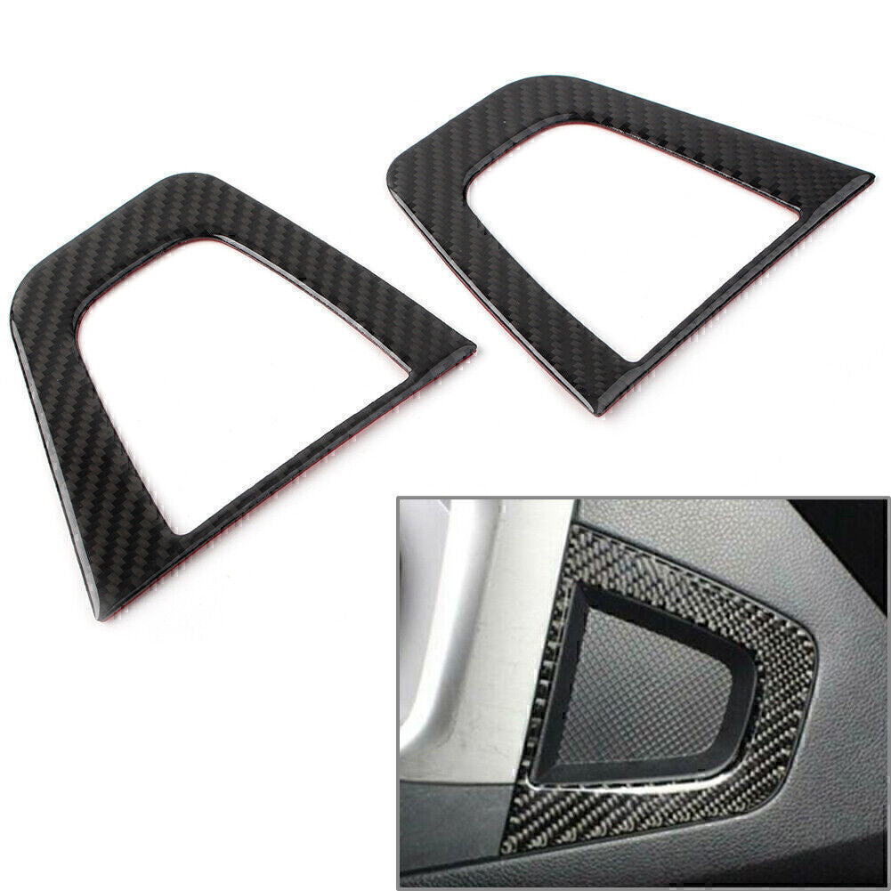 Console Both Side Speaker Frame Trim Fit for Subaru Forester 2013-2018 Carbon Fiber