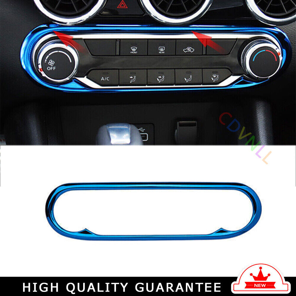 Console AC Switch Control Panel Trim Fit for Nissan Sentra 2020-22 Blue Titanium