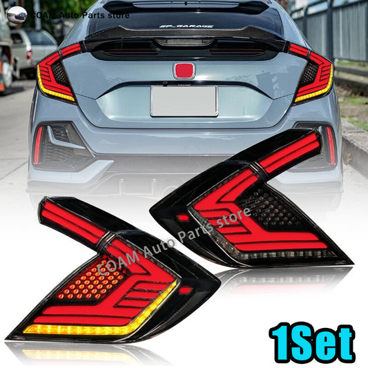 LED taillights for Honda for Civic Hatchback 2016-2021 - Rear light sequence signal