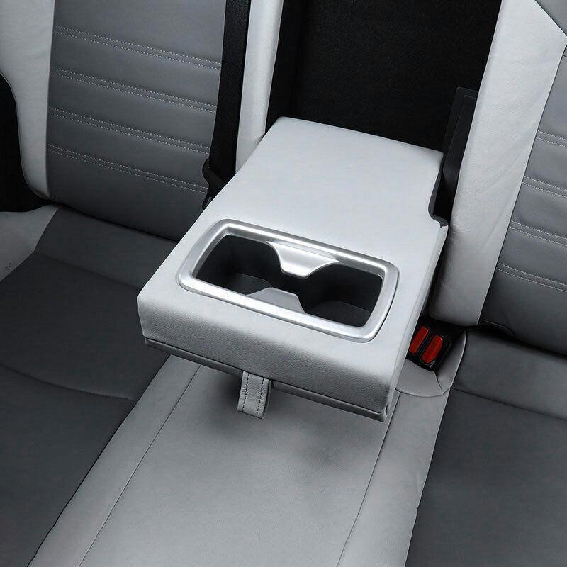 for Toyota Rav4 2019-24 Silver Interior Rear Water Cup Panel Frame Cover Trim 1X