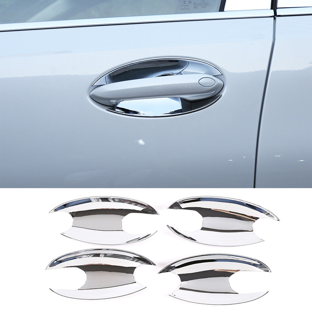 4¡ÁChrome ABS Outer Side Door Handle Bowl Trim for BMW 3 Series G20 G28 2020-2022