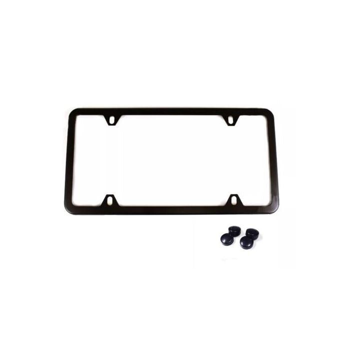 1 piece car license plate frame cover cap, trunk 4-hole black, suitable for Jeeps
