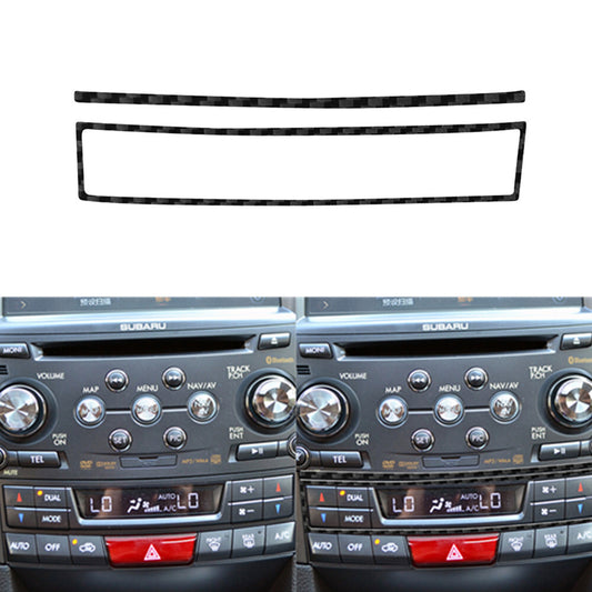 Carbon Fiber Digital Climate Control Cover for Subaru Legacy Outback 2010-2014