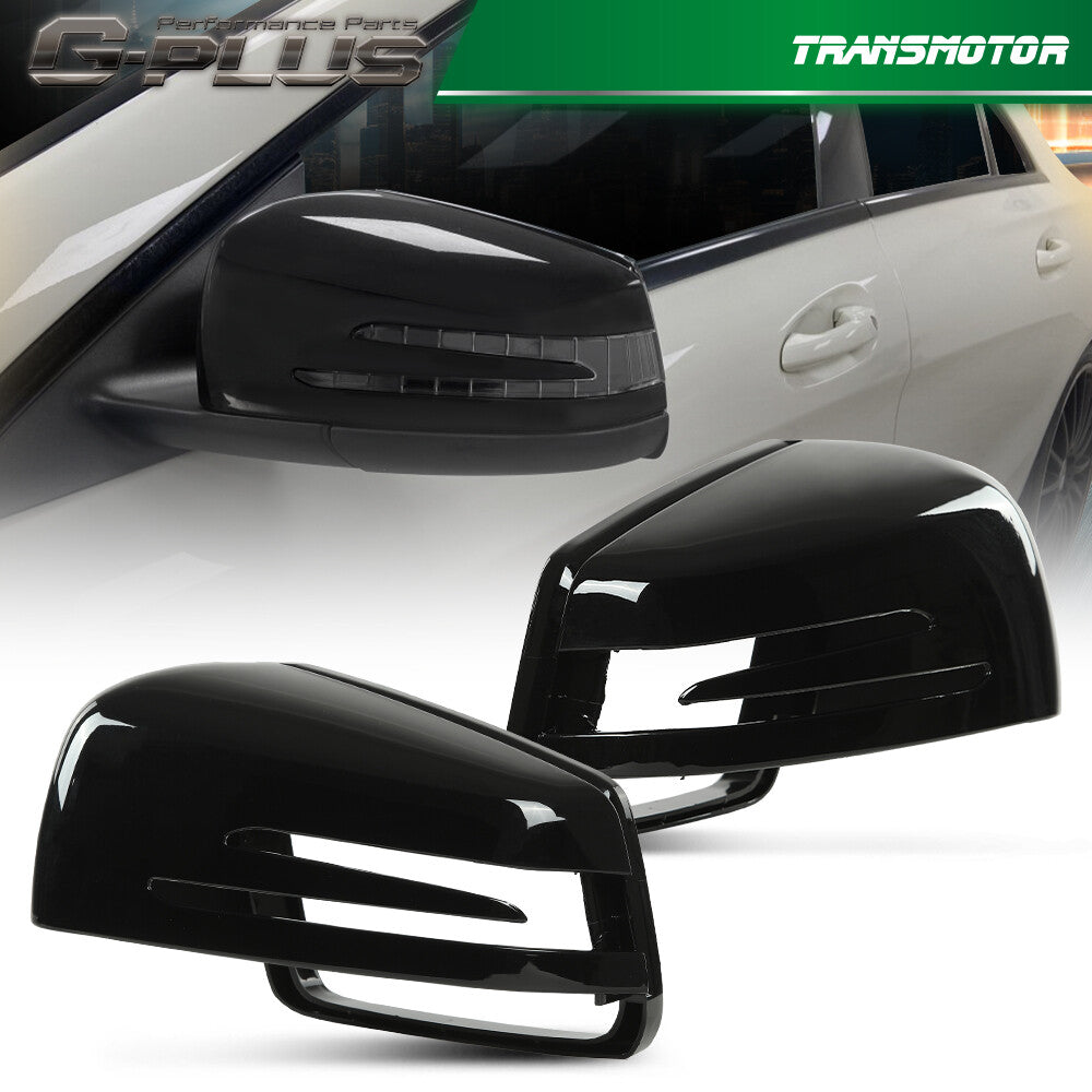 Suitable for Mercedes-Benz W204 W221 W212 C207 C63 black mirror-finish protective case shell