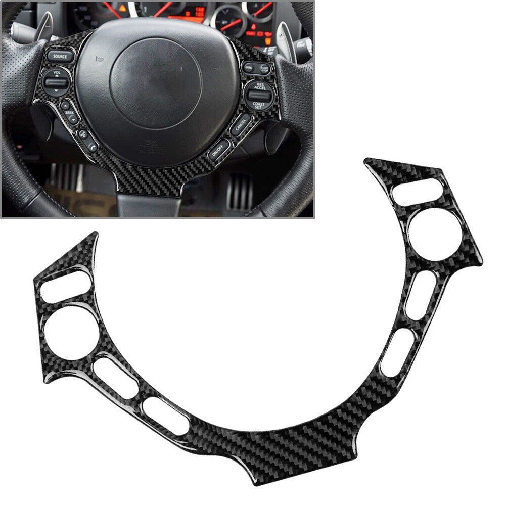 Black Steering Wheel Button Frame Cover Trim for Nissan GTR R35 2008-2016 15 14