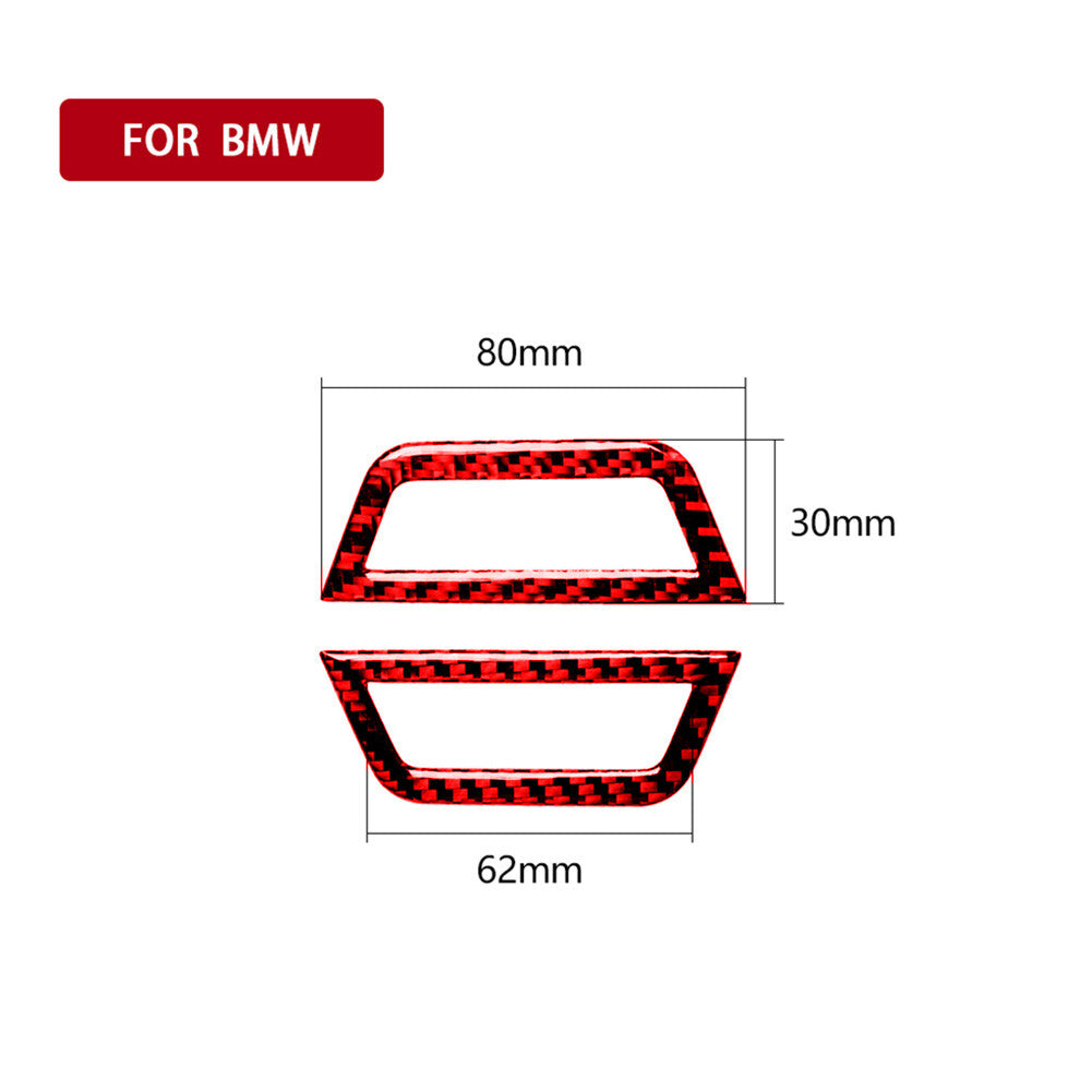 Red Carbon Fiber Rear Roof Air Vent Cover Trim for BMW 3Series E46 1998-2005