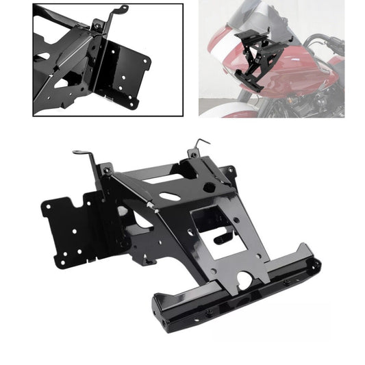 Black Inner Fairing Bracket Radio Mount for Harley Road Glide ULTRA FLTRUSE FLT