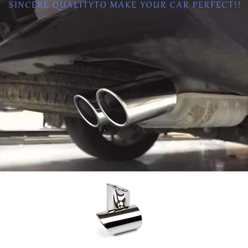 for Lincoln for Navigator 2018-2024 Chrome Rear Tail Exhaust Muffler Tip Pipes 2Pcs
