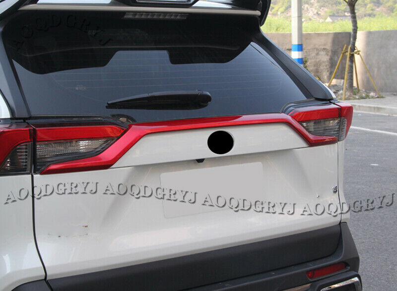 Red Rear Trunk Tailgate Lid Strip Moulding Cover Trim for Toyota RAV4 2019-2022