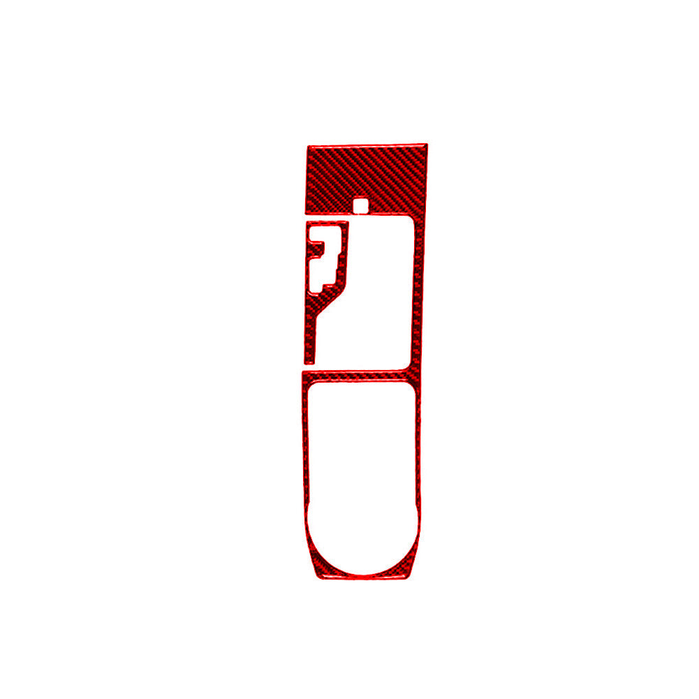Red Gear Shift Panel Cover Sticker Carbon Fiber for Toyota Tacoma 2016-2021