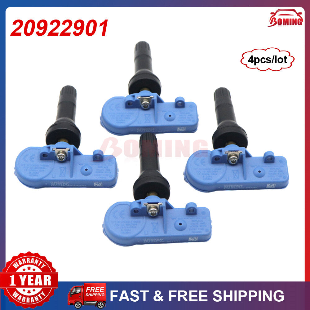 4Pcs 20922901 New for Cadillac CTS for Chevrolet TPMS Tire Pressure Monitor Sensor