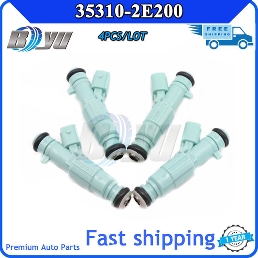 Four new fuel injector nozzles suitable for HYUNDAI for ELANTRA 2011-2015 for Kia XI35 353102E200