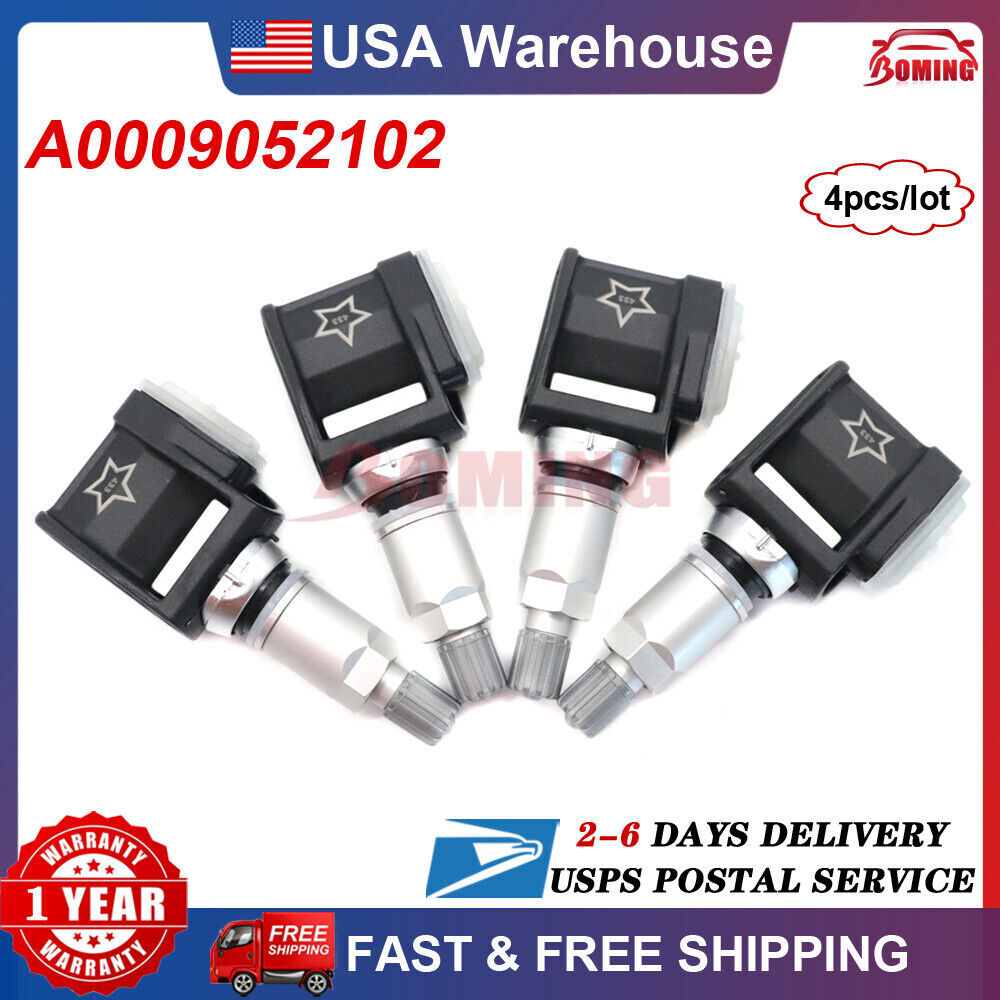 4-pack TPMS tire pressure sensor A0009052102 for Mercedes-Benz W213 E-Class CLS, USA