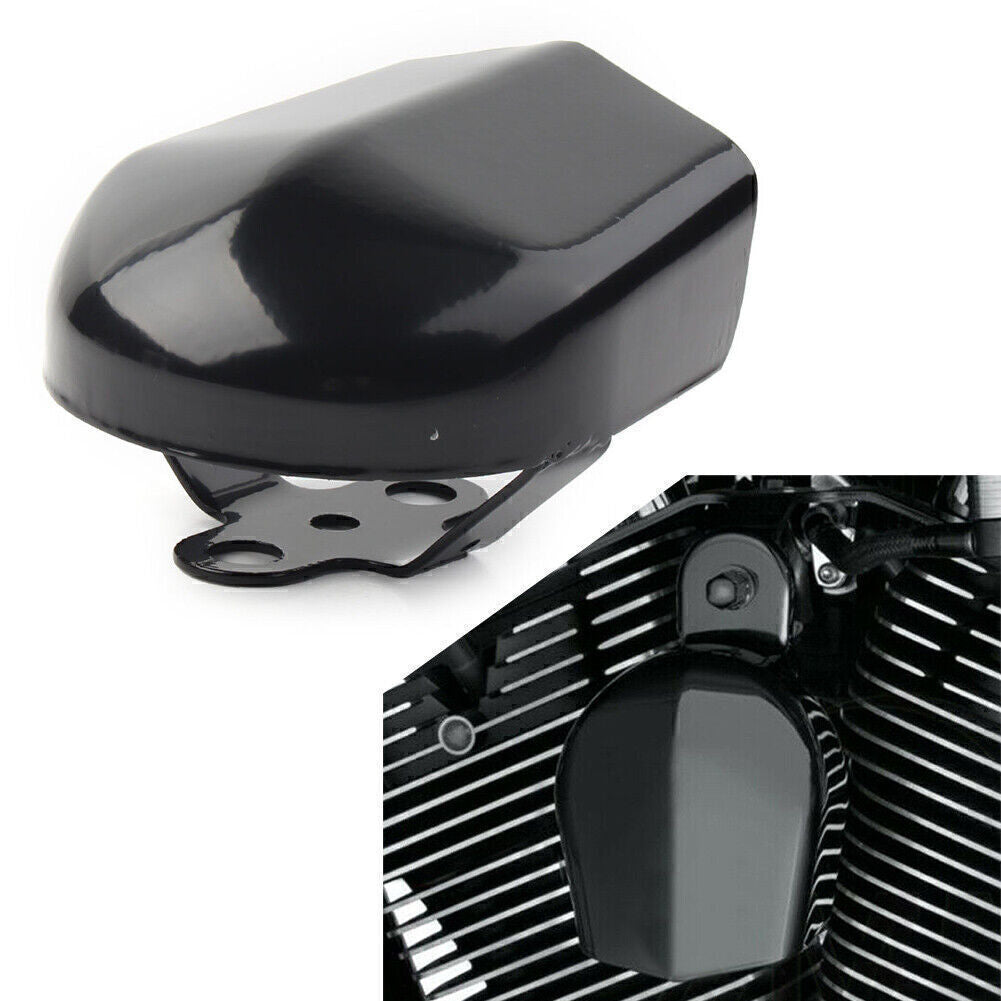 Gloss Black Horn Cover Fit for Harley Touring Road King Glide Street FLHR FLHX 93-18