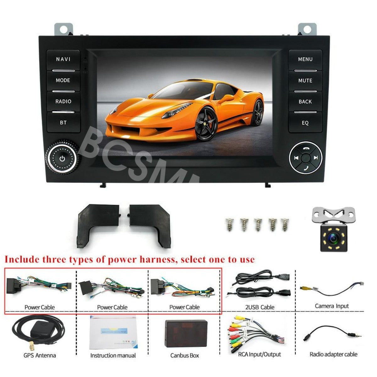 Android 14 Car Radio Player GPS Fit for Mercedes for Benz SLK-Class R171 2004-2010