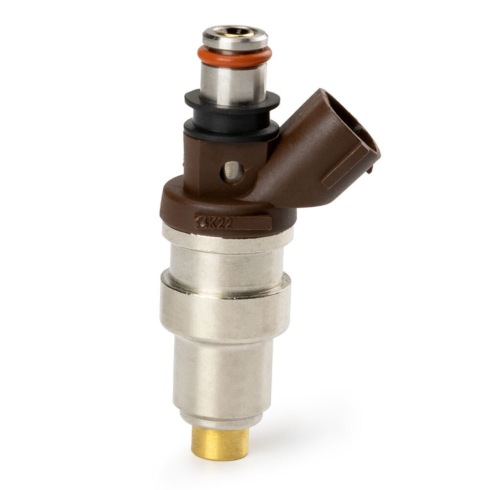 Four-piece fuel injectors suitable for Toyota 4Runner 1996-2000, T100 1996-1998, and Tacoma 1995-1999.