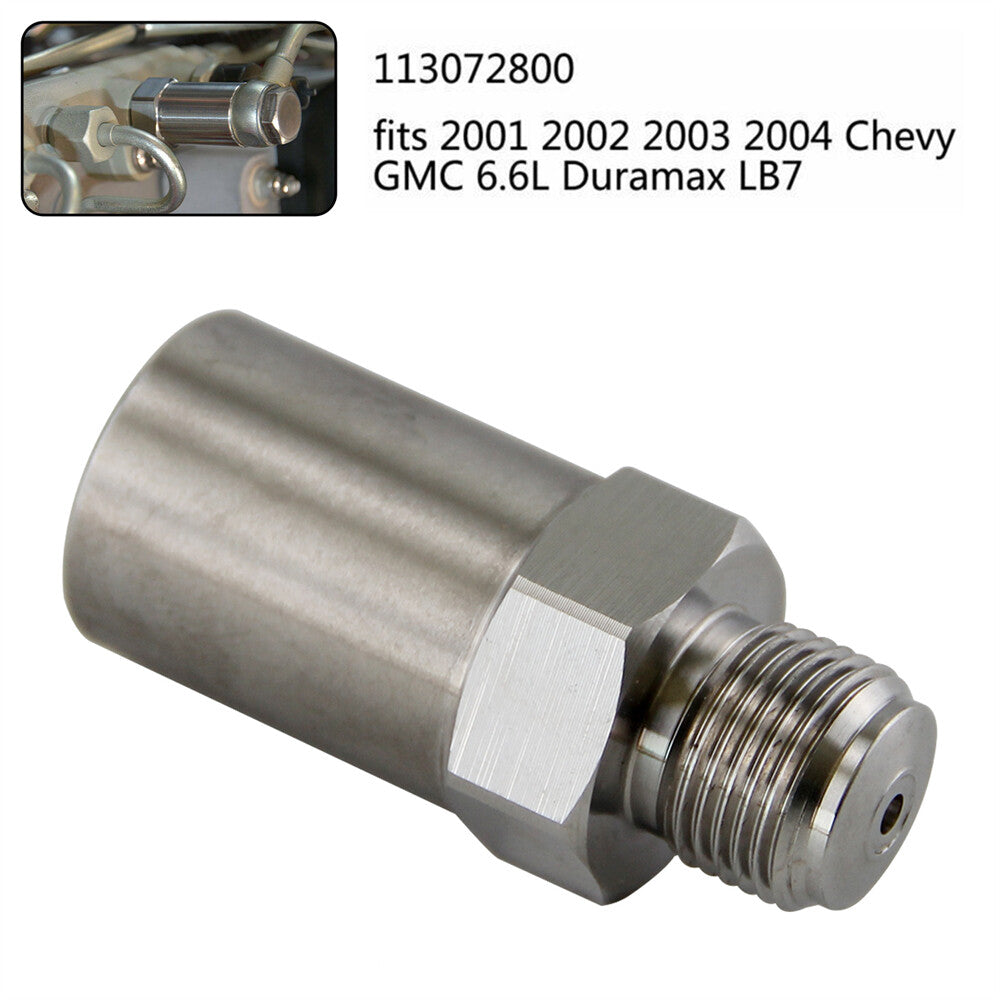 for Chevy for GMC 6.6L Duramax LB7 2001-2004 Fuel Rail Plug Pressure Relief Valve