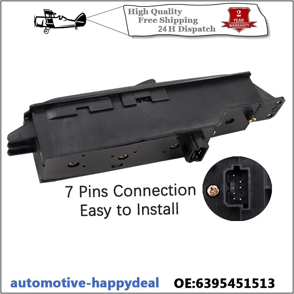 for Mercedes-Benz VIANO VITO W639 Driver Side 7Pin Electric Power Window Switch