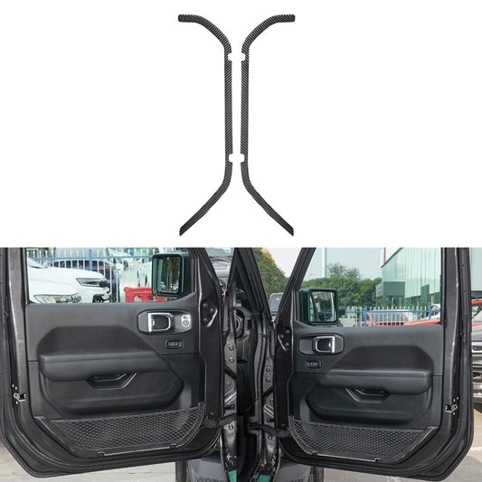 Carbon Fiber Front Door Storage Frame for Jeep for Wrangler JL 2018+ Gladiator 2020+