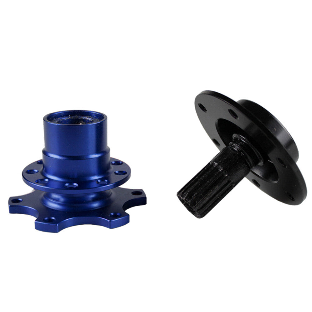 US Steering Wheel Quick Release Car Aluminum6 Hole Snap off Hub Adapter Boss Kit