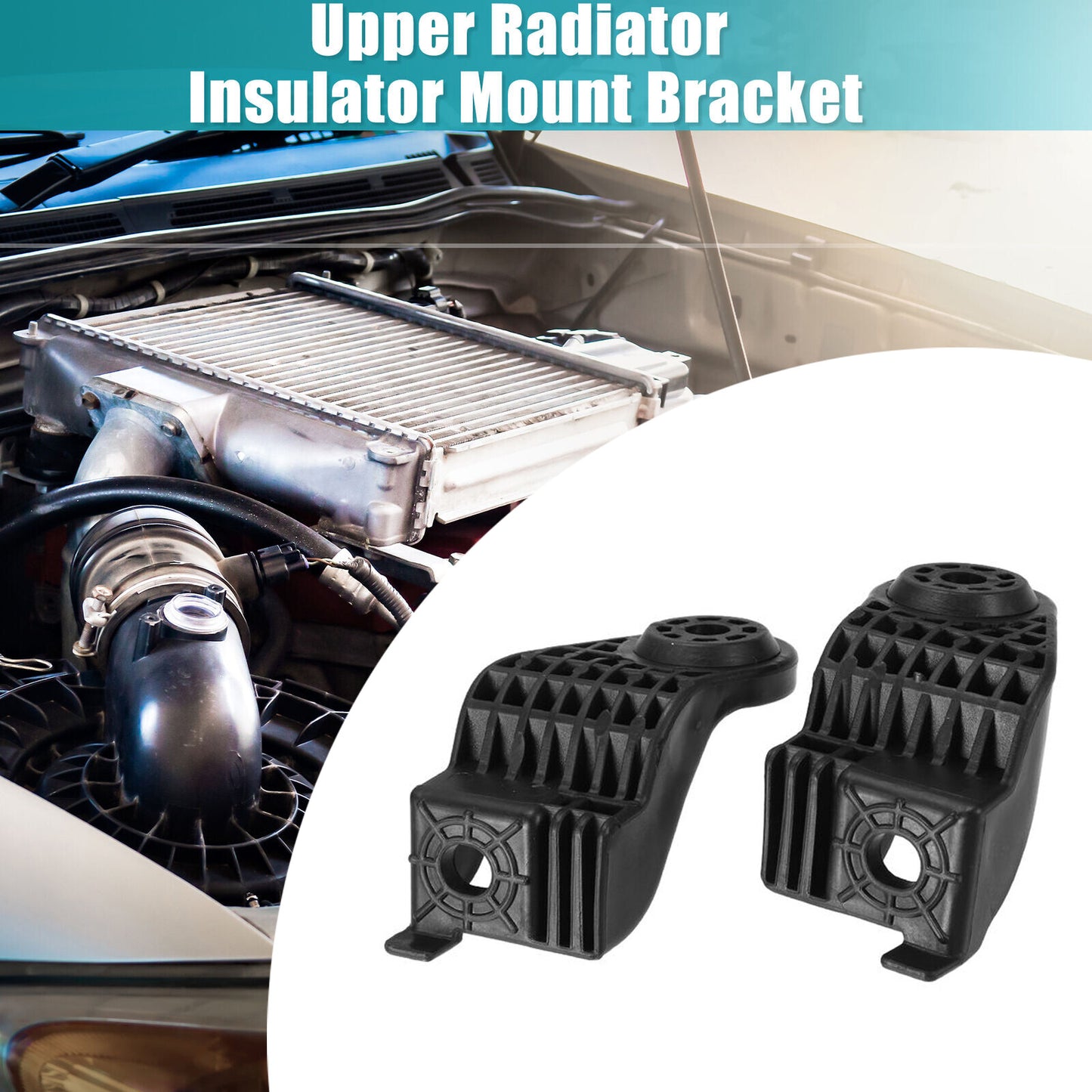 2pcs Upper Radiator Insulator Mount Bracket for GMC Terrain 18-21 OE 84981711