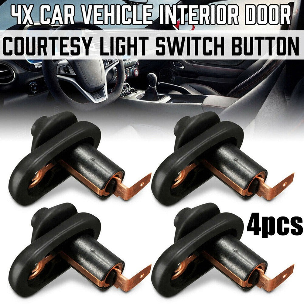 4-piece set / General Motors interior door courtesy light switch button parts