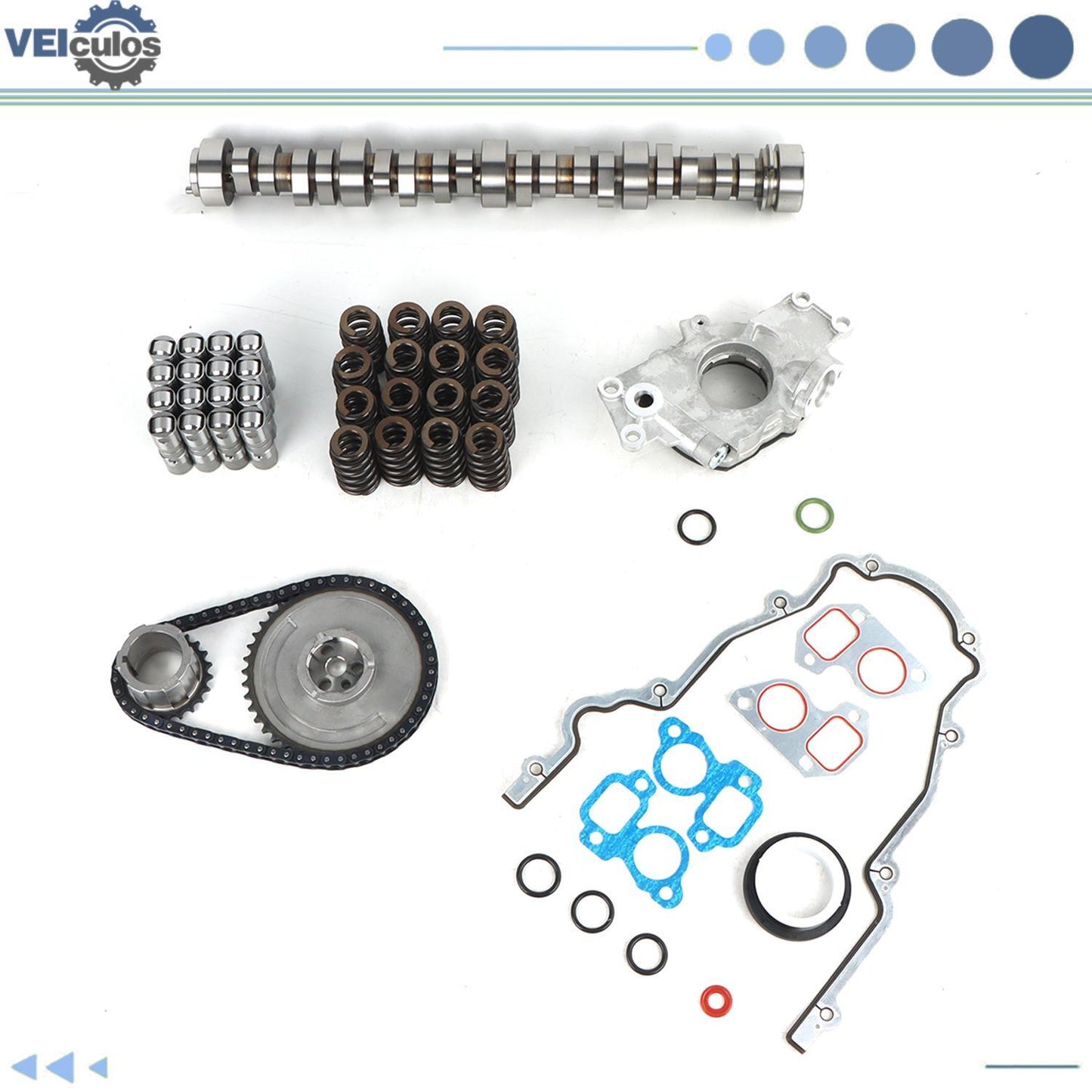 Stage2 Camshaft Lifters Spring Kit for Chevy LS-Series Engine 1997-Up E1840P
