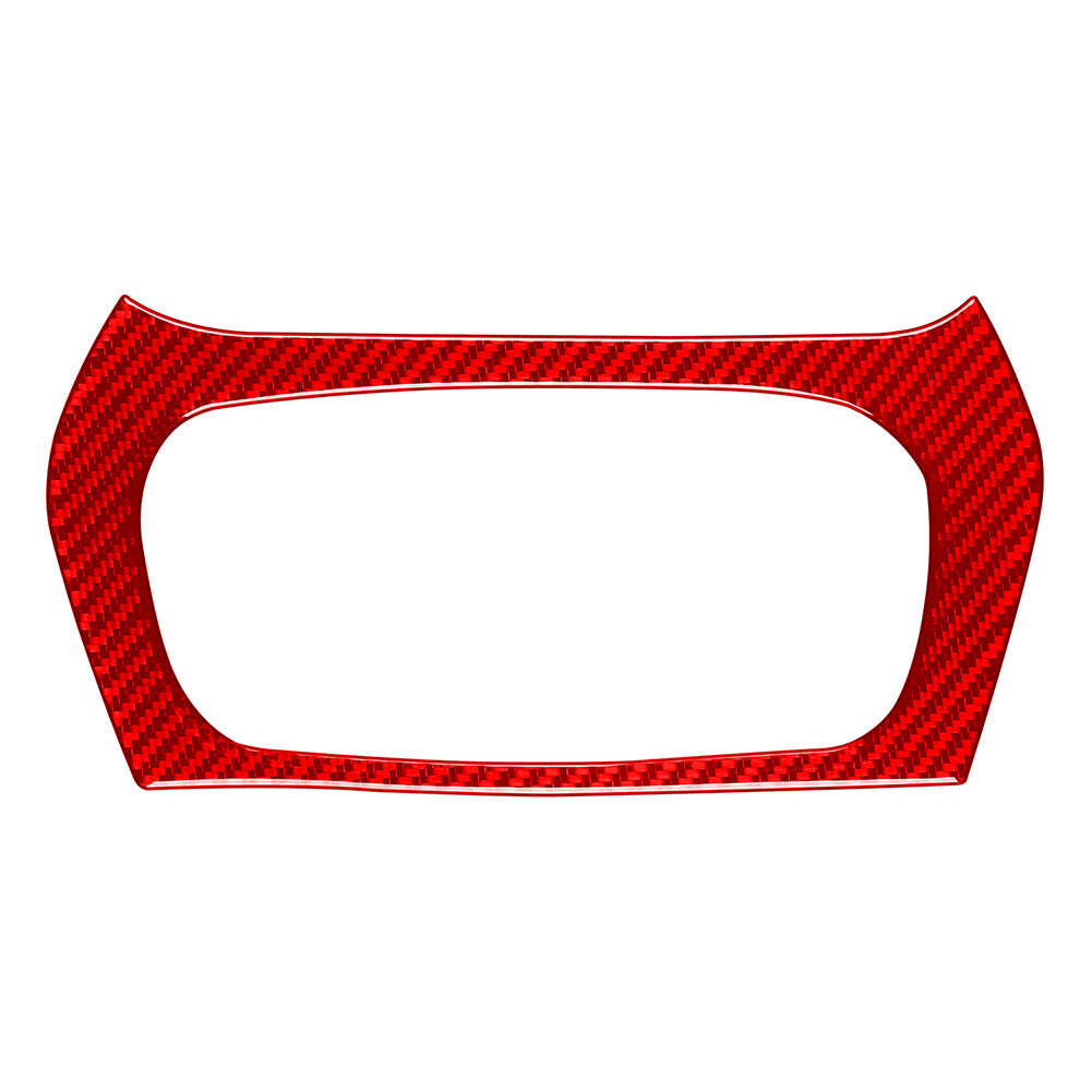 Red Multimedia Air Conditioning Panel Cover Trim for Jeep Cherokee 2014-2023