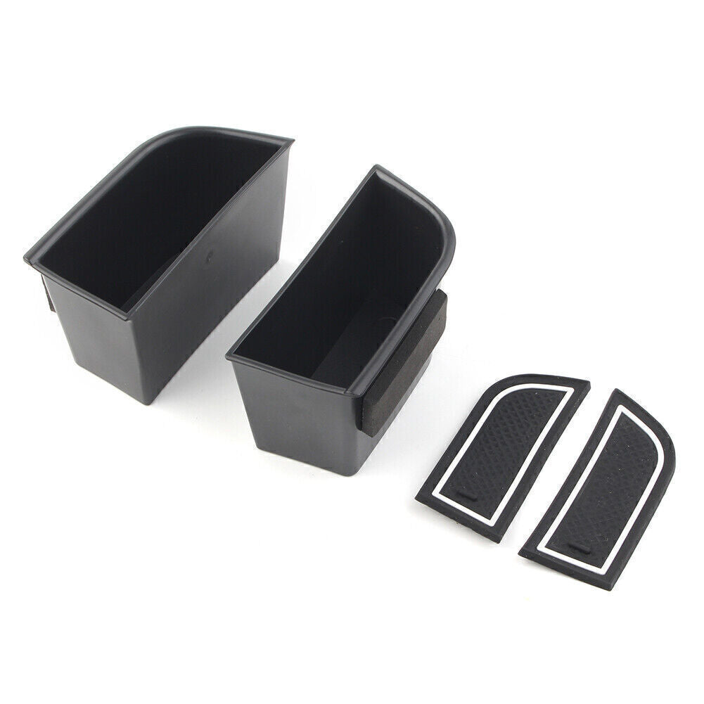 Front Door Handle Armrest Storage Box Tray Bin Kit Fit for Lincoln MKZ 2017-2020