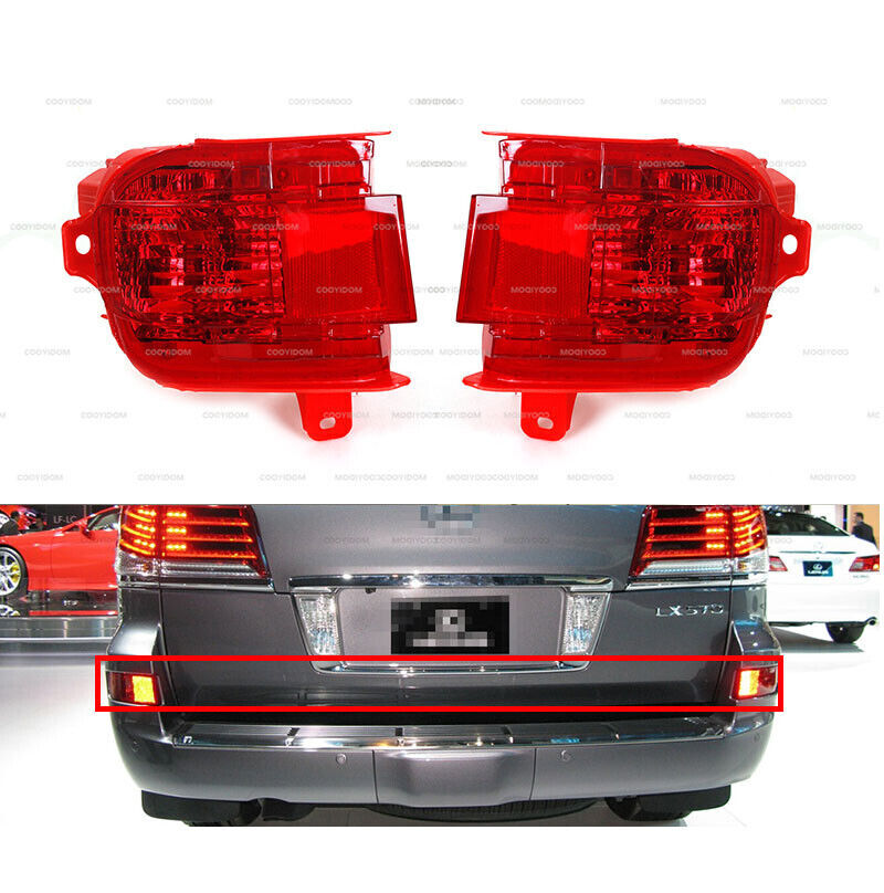 for LEXUS LX570 2012 2013-2015 Rear Bumper Fog Lamp Reflector Light
