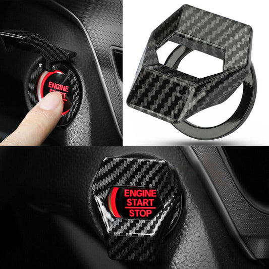 Engine Start Stop Push Button Cap Switch Cover Universal Car Decorative Trim