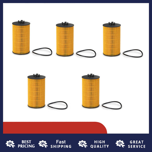 5-piece engine oil filter set for Chevrolet Equinox 2018-2019 Colorado 17-22 for GMC 5650359