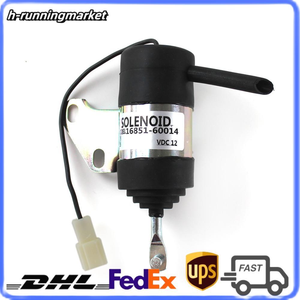 16851-60014 052600-4530 052600-4531 Diesel 12V Stop Solenoid For Kubota