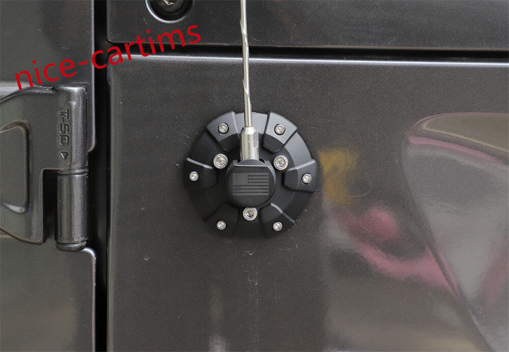 ABS/Steel Car AM/FM Antenna Base Cover for Jeep for Wrangler JK JL JT Gladiator 07+