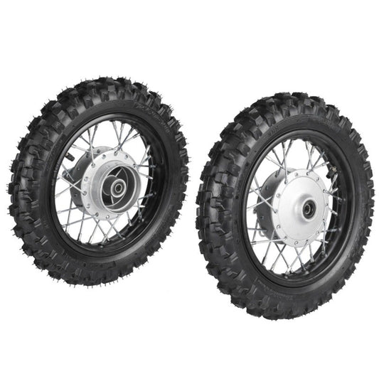 10-inch front and rear rims and tires for 50cc, 70cc, and 110cc mountain bikes: CRF DRZ70, PW50, TTR50