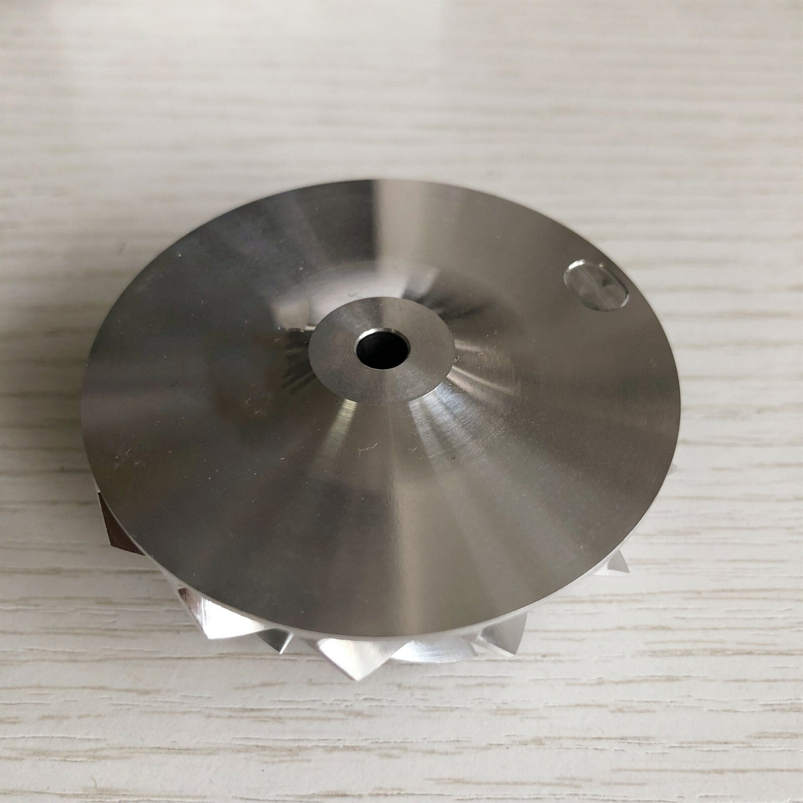 TD04 7+7 insert 46.25/57.81 mm milling/aluminum 2618/billet compressor wheel