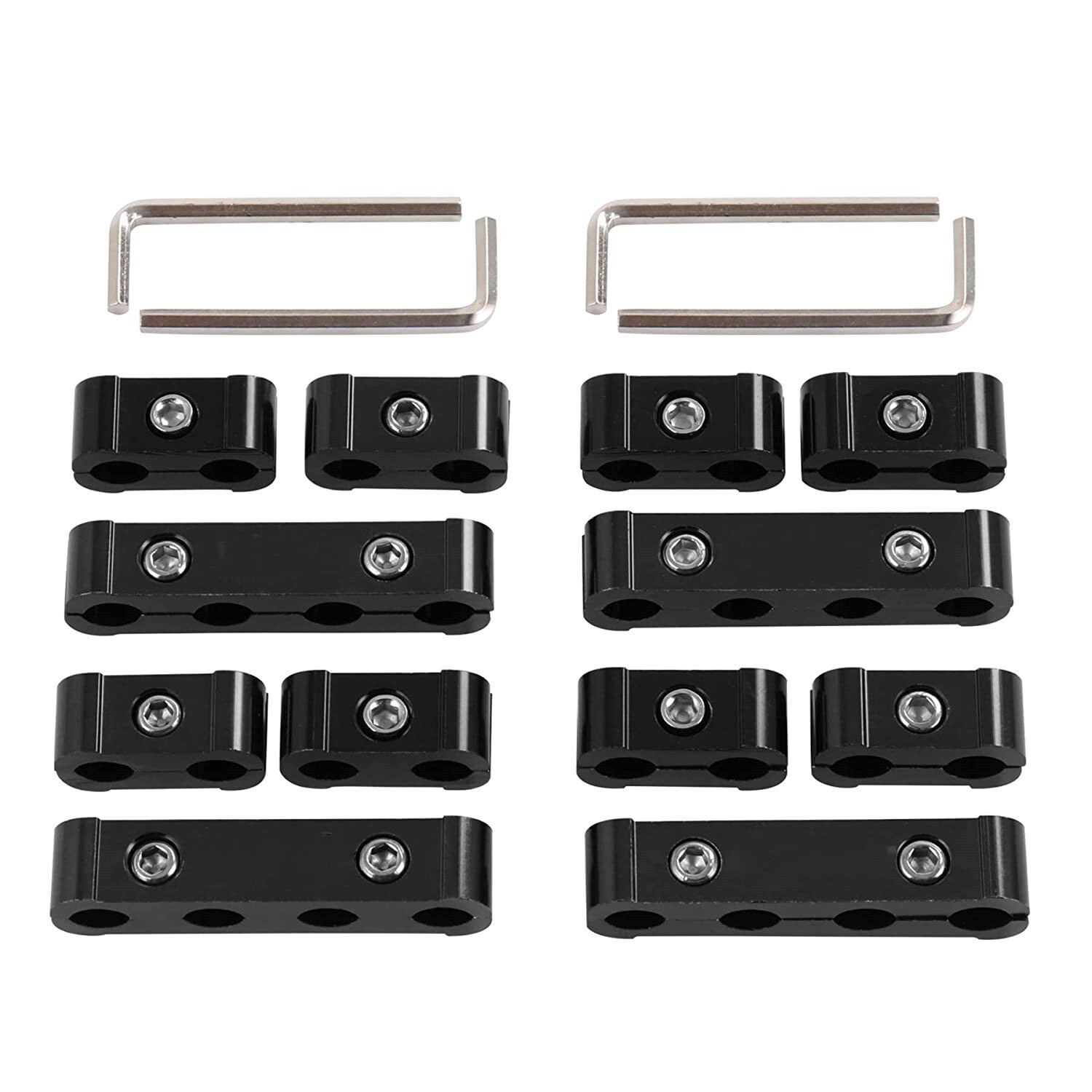 12-Piece Car Engine Spark Plug Wire Separator for 8mm, 9mm, and 10mm Looms