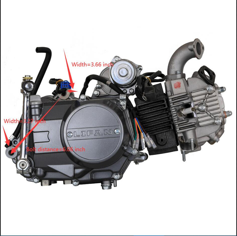 for Lifan 125cc engine motor kit semi-automatic scooter CRF50 CT110 CT70 SSR110 ST90 Z50