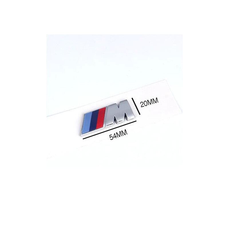 for BMW Silver Trunk Emblem M6 Small Lettering Decal Badge Set