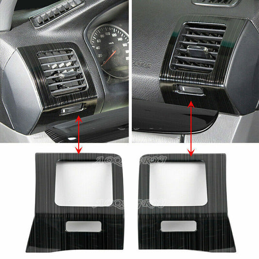 Front Side Air Vent Outlet Cover Trim Steel for Toyota Prado LC/LC120 2003-2009