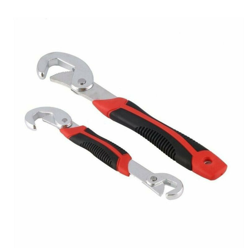 2x Car Universal Portable Adjustable Quick Snap Grip Wrench Wrench Hand Tool Set