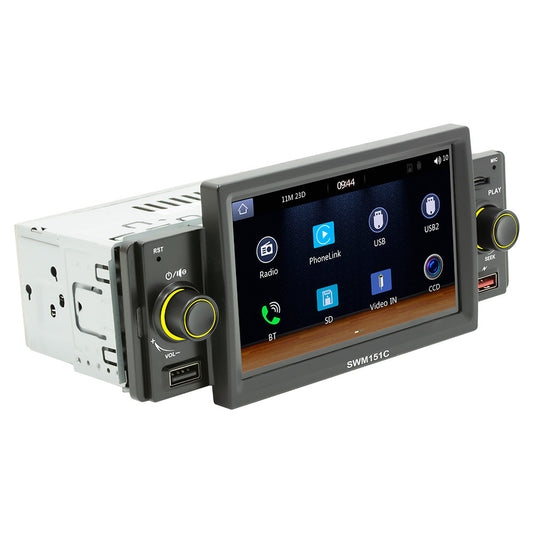For Apple Carplay Android Auto Radio Car Stereo Bluetooth Touch Screen 5in 1DIN