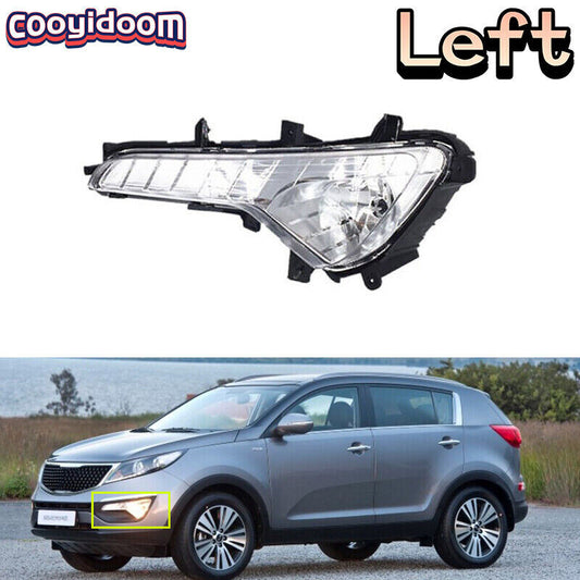 For 2009-2014 for Kia Sportage Left Front Bumper Fog Light Daytime Running Light